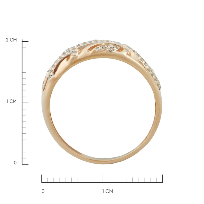 Кольцо из золота 585 пробы c бриллиантами, Л 2509 1583 за 42400