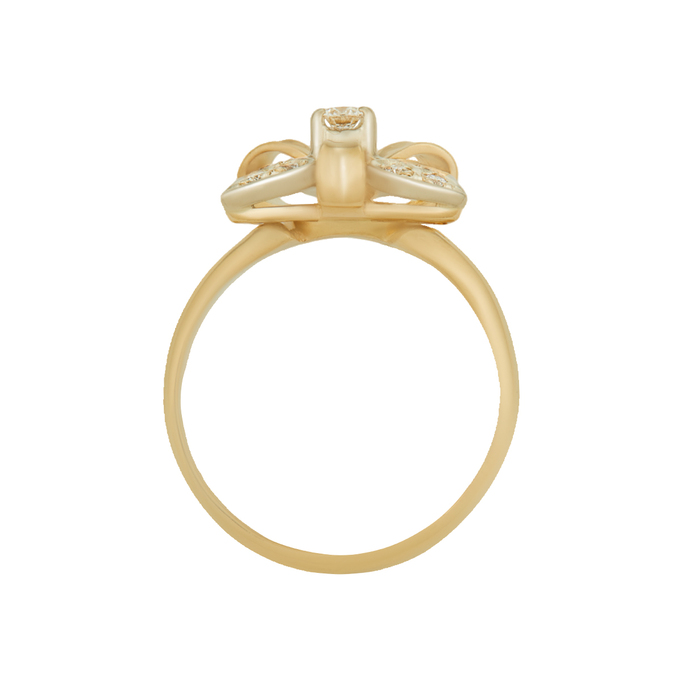 Кольцо из золота 750 пробы c бриллиантами, Л 0911 3296 за 107120