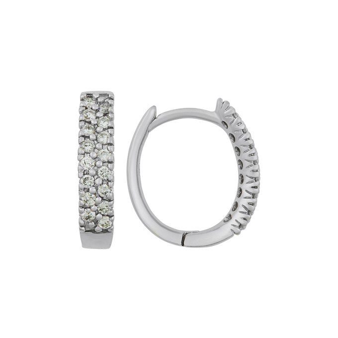 Серьги из золота 585 пробы c бриллиантами