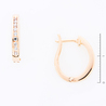 Серьги из золота 585 пробы c фианитами