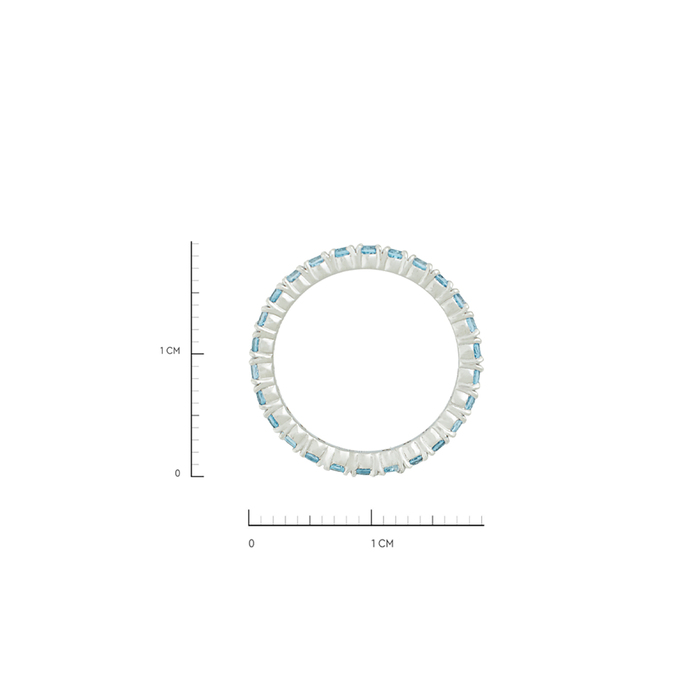 Кольцо из золота 585 пробы c топазами, Л 7601 6270 за 16240