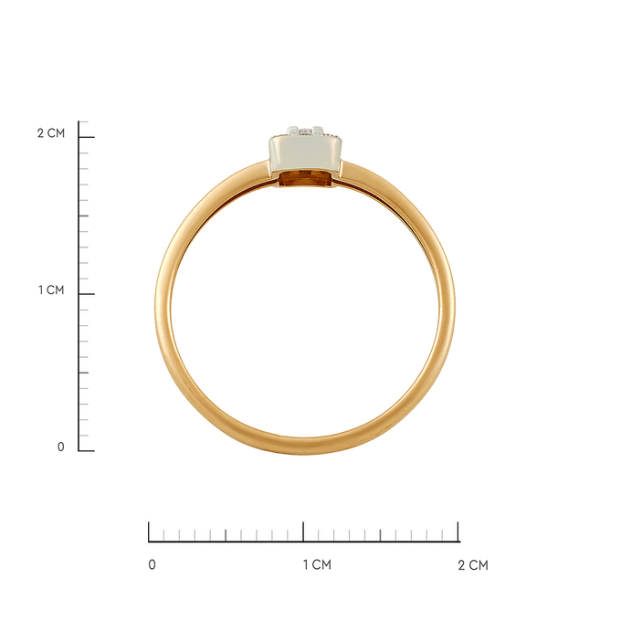 Кольцо из золота 585 пробы c бриллиантами, Л 2812 1359 за 18000
