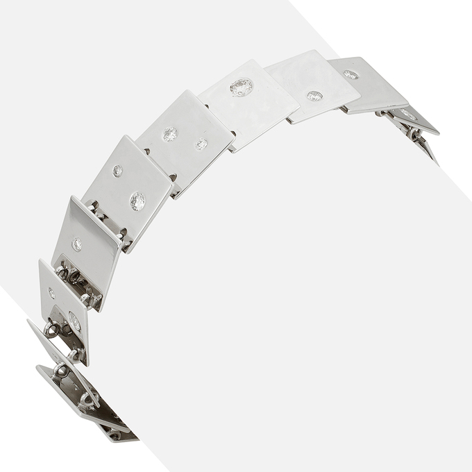 Браслет из золота 585 пробы c бриллиантами