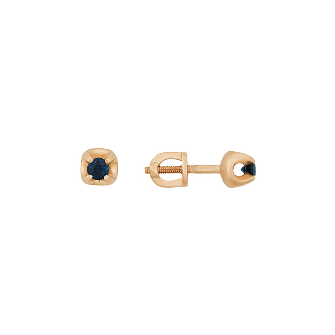 Серьги из золота 585 пробы c сапфирами, Л 1911 6560 за 16400