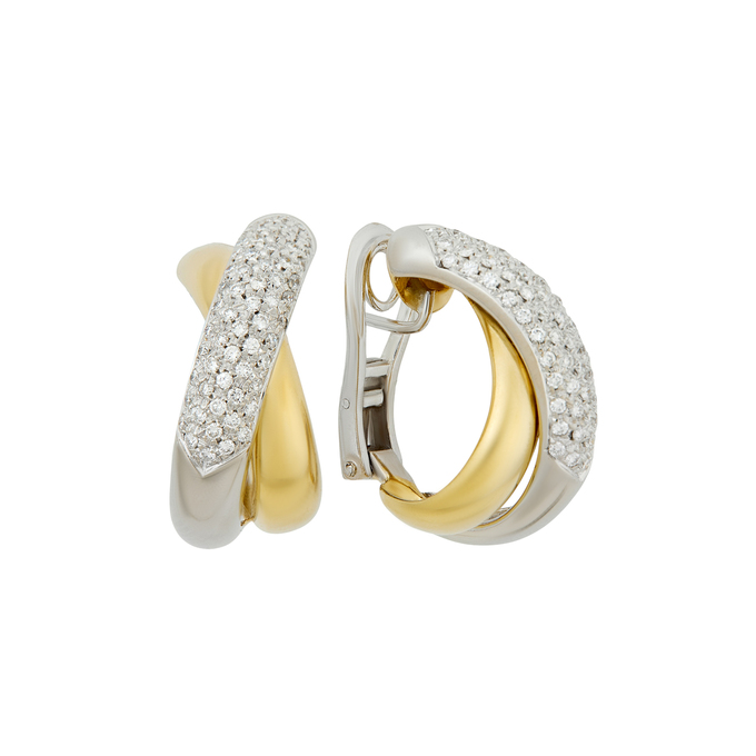 Серьги из золота 750 пробы с бриллиантами, Л 0808 7260 за 185000
