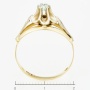 Кольцо из комбинированного золота 585 пробы c 3 бриллиантами Л62011453 фото 4