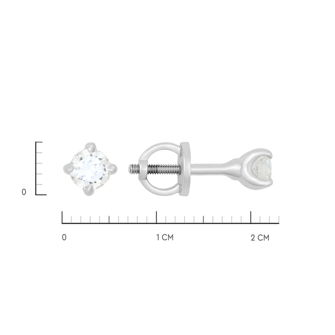 Серьги из золота 585 пробы c бриллиантами, К 0000 5651 за 160000