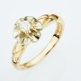 Кольцо из комбинированного золота 585 пробы c 1 бриллиантом Л62006642 фото 1