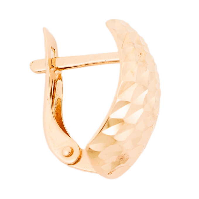 Серьги из красного золота 585 пробы
