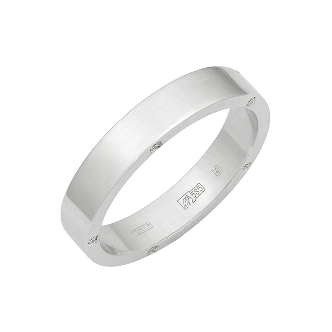 Кольцо из золота 585 пробы c бриллиантами