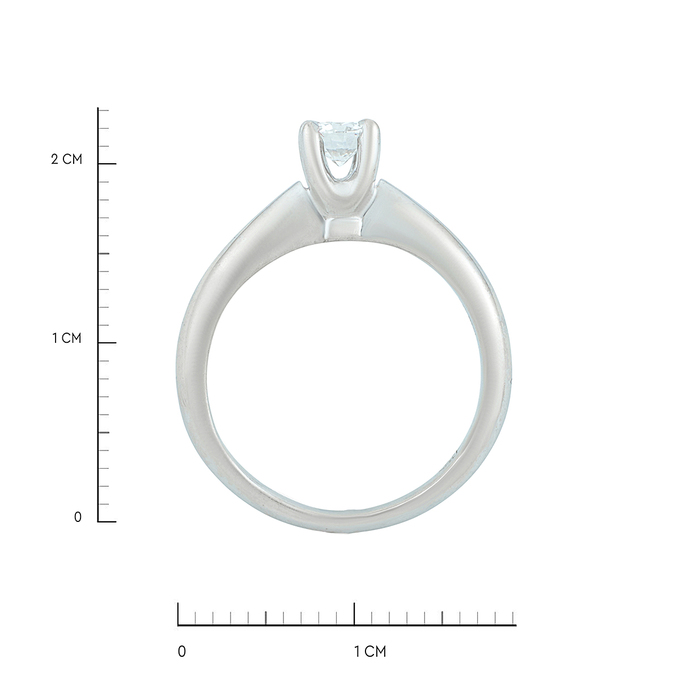 Кольцо из золота 585 пробы c бриллиантом