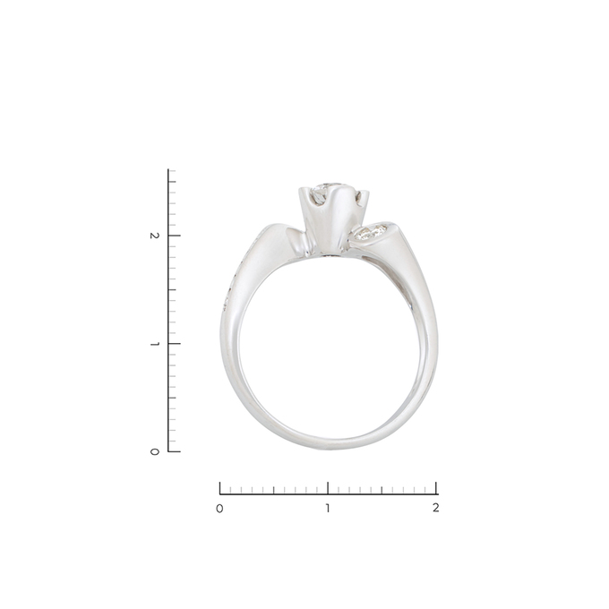 Кольцо из золота 585 пробы c 13 бриллиантами, Л 6102 3063 за 114160