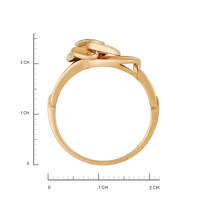 Кольцо из золота 585 пробы c бриллиантами, Л 4708 1003 за 36720