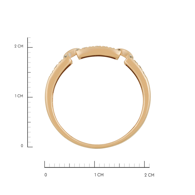 Кольцо из золота 585 пробы c бриллиантами, Л 1116 5598 за 26320
