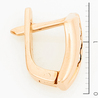 Серьги из красного золота 585 пробы c фианитами