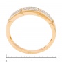 Кольцо из комбинированного золота 585 пробы c 30 бриллиантами Л05139478 фото 3