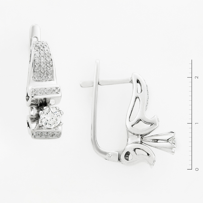 Серьги из золота 585 пробы с бриллиантами, Л 7100 1148 за 219000
