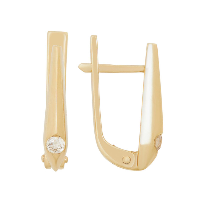 Серьги из золота 585 пробы c бриллиантами, Ц О007 2111 за 55600