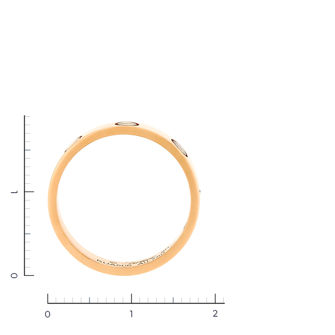 Кольцо обручальное Cartier золото, 750, 3 к.,3,1 гр. (чистый вес 3,1 гр.) Love