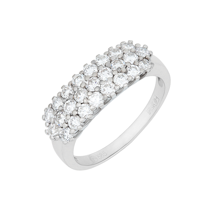 Кольцо из золота 585 пробы c бриллиантами, Л 2212 4121 за 120000