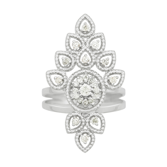 Кольцо из золота 750 пробы c бриллиантами, Л 3706 5876 за 80500