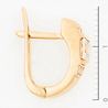Серьги из красного золота 585 пробы c фианитами