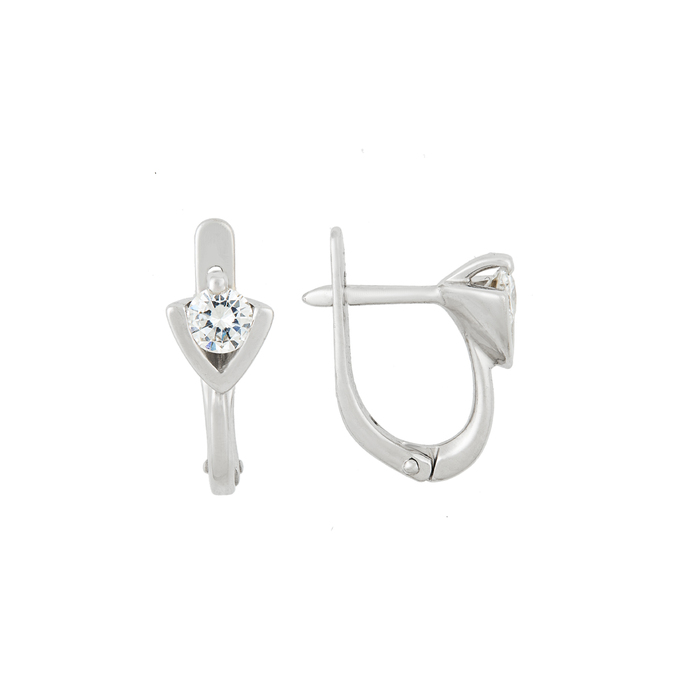 Серьги из золота 585 пробы c бриллиантами, К 0000 5211 за 84500