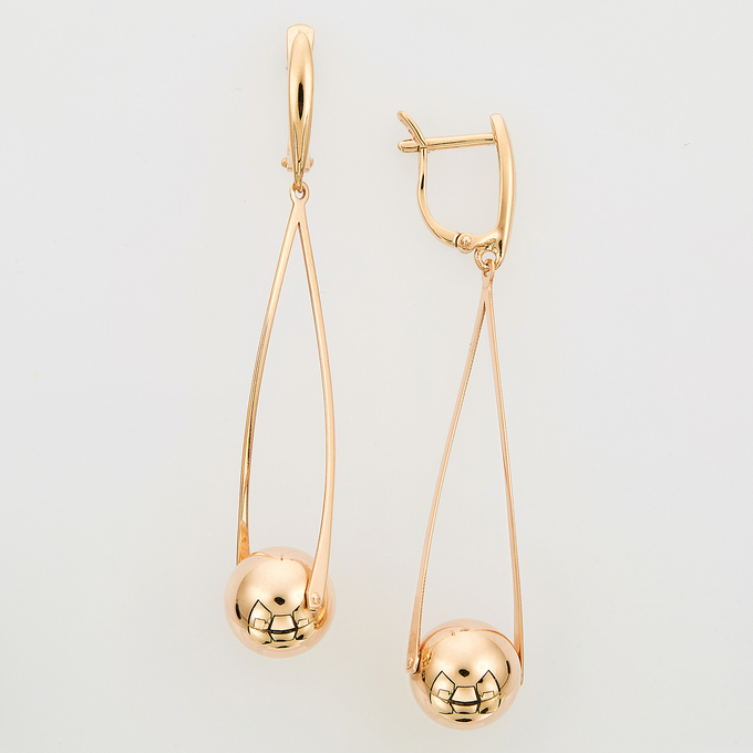 Серьги из золота 585 пробы