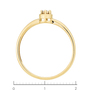 Кольцо из комбинированного золота 585 пробы c 1 бриллиантом Л39104166 фото 4