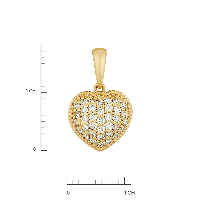 Подвеска из золота 585 пробы c бриллиантами, Л 2811 5377 за 44720