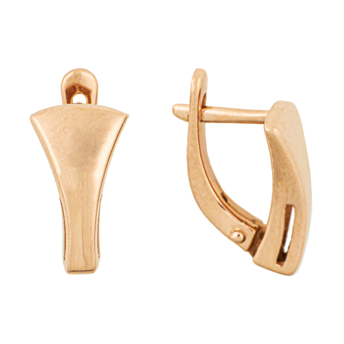 Серьги из красного золота 585 пробы