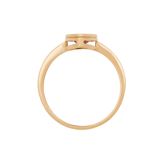 Кольцо из золота 585 пробы c синтетическим камнем, Л 7303 5937 за 24640