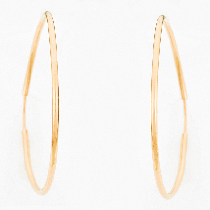 Серьги из красного золота 585 пробы