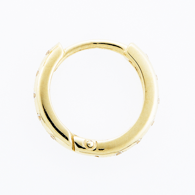 Серьги из золота 585 пробы c фианитами