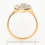 Кольцо из комбинированного золота 583 пробы c 17 бриллиантами Л28077121 фото 4