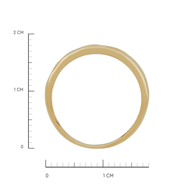 Кольцо из золота 585 пробы c бриллиантами, Л 2508 7565 за 36400