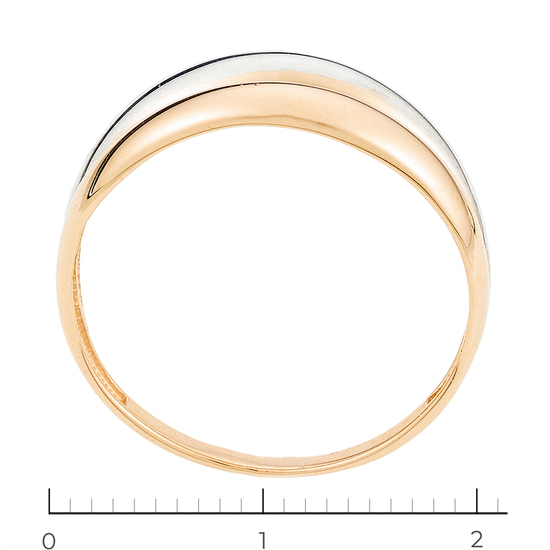 Кольцо из комбинированного золота 585 пробы, Л25080020 за 8190