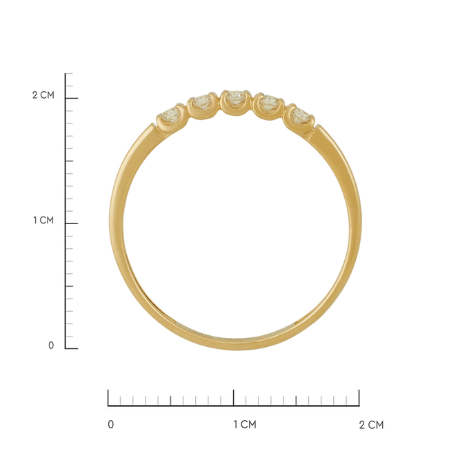 Кольцо из золота 585 пробы c бриллиантами, Л 4507 5646 за 18000