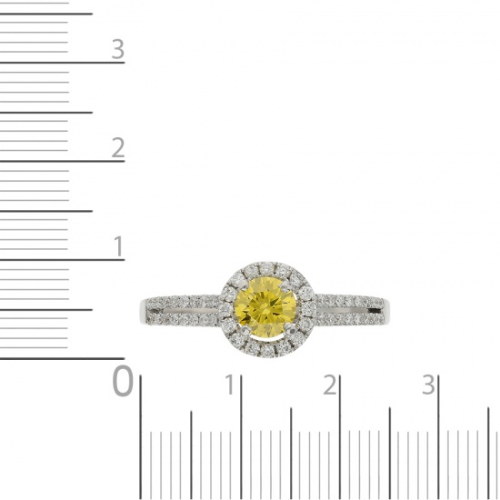 Кольцо из белого золота 750 пробы c 57 бриллиантами, Л67003441 за 116100