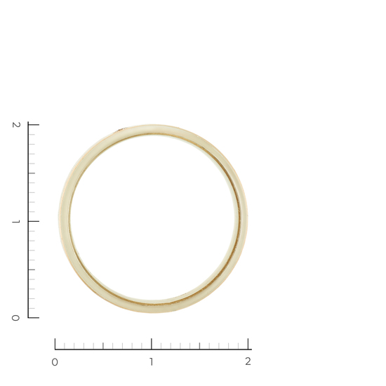 Кольцо из комбинированного золота 585 пробы c 1 бриллиантом, Л30128507 за 25800