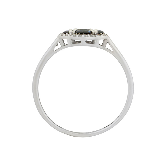 Кольцо из золота 585 пробы c сапфирами и бриллиантами, Л 4807 9183 за 24700