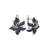 Серьги из золота 585 пробы c 120 сапфирами