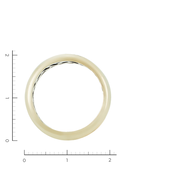 Кольцо из комбинированного золота 585 пробы c 7 бриллиантами, Л48067526 за 21750