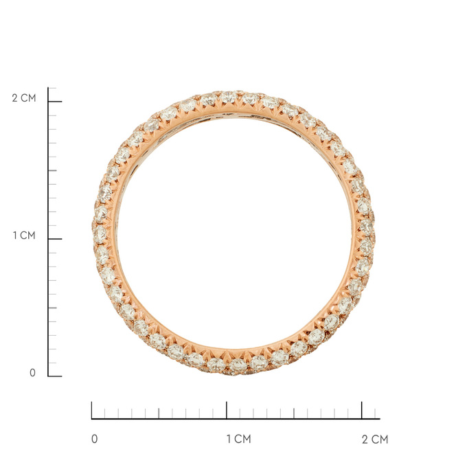 Кольцо из золота 585 пробы c бриллиантами, Л 4508 3446 за 35000