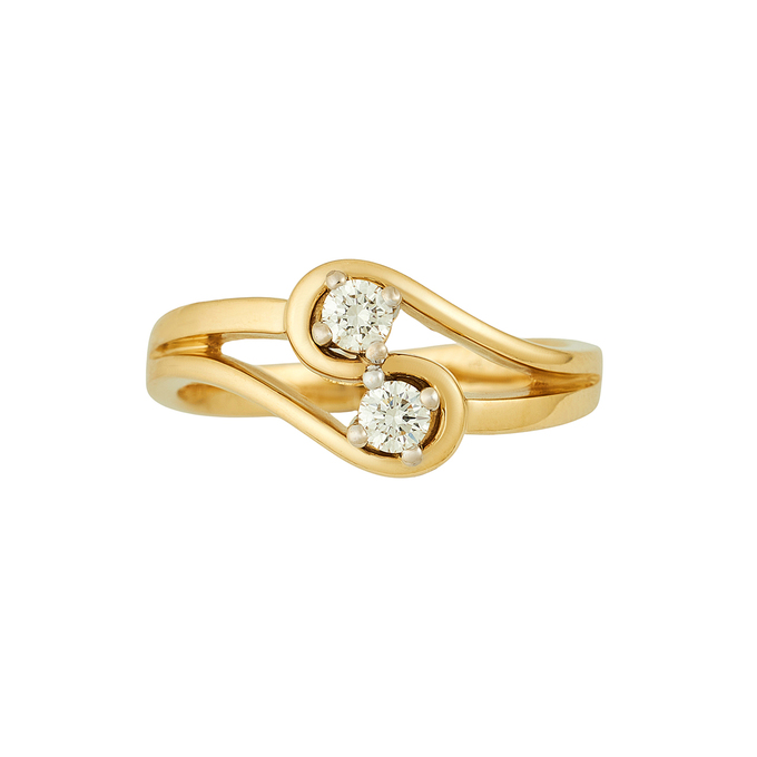 Кольцо из золота 750 пробы c бриллиантами, Л 2811 9204 за 90320