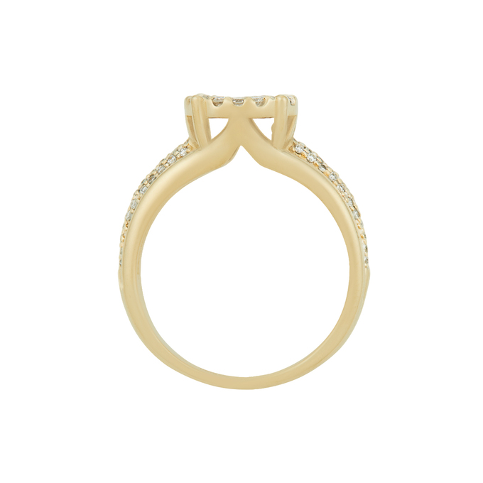 Кольцо из золота 585 пробы c бриллиантами, Л 0911 3747 за 80900