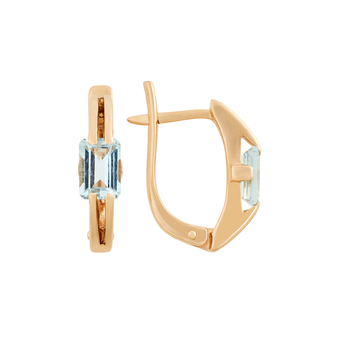 Серьги из золота 585 пробы c топазами, К 0000 3924 за 40600