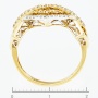 Кольцо из комбинированного золота 585 пробы c 48 бриллиантами Л62009640 фото 4