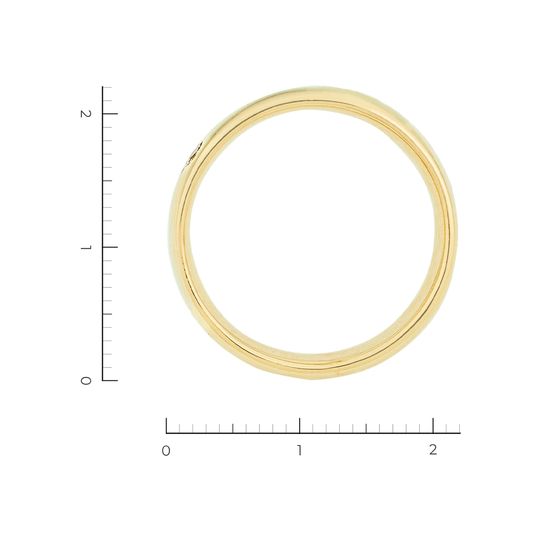 Кольцо из комбинированного золота 585 пробы c 3 бриллиантами, Л48068565 за 24540