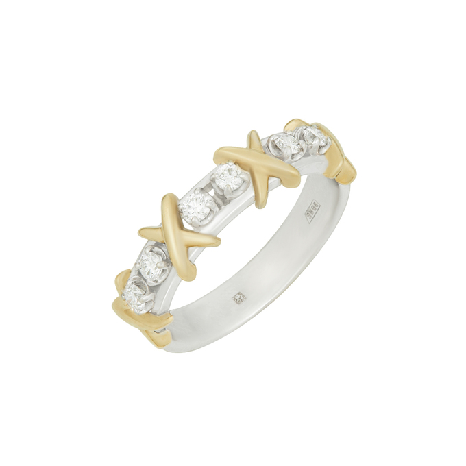 Кольцо из золота 585 пробы c бриллиантами, Л 2811 9491 за 58500